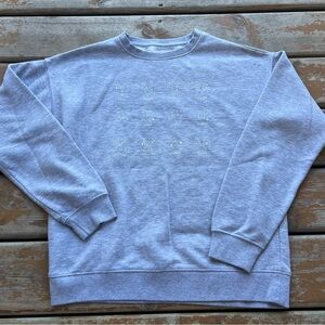 Bluenotes Boyfriend Fit Gray Astrology Crewneck Sweater - Size Medium